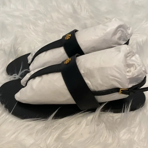 NEW Black Tory Burch Sandals - Picture 5 of 6